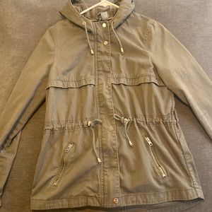 Green utility jacket, Size 8